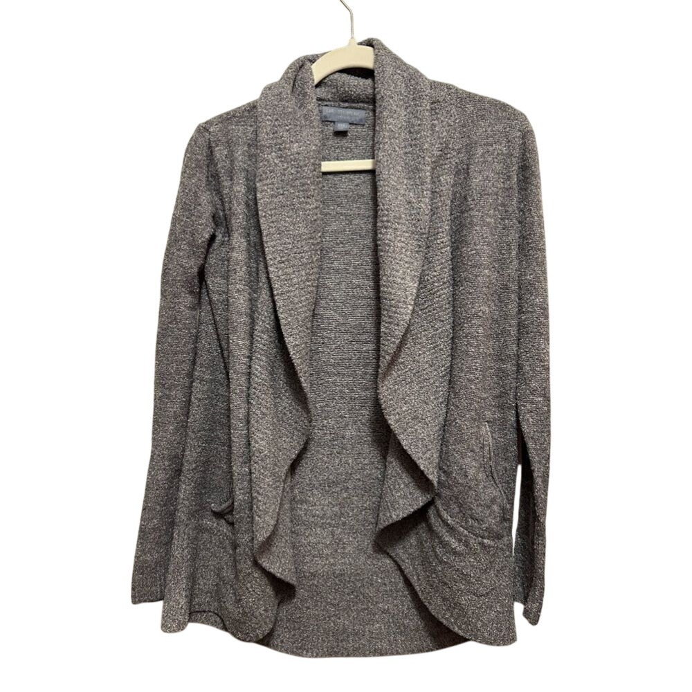 Barefoot Dreams Cozy Chic Lite gray open cardigan sweater women's‎ XS/S gray